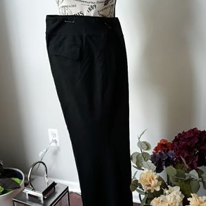 Dress yoga pants worn